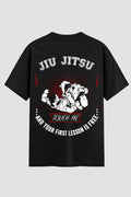 Camiseta Oversized Suedine Jiu-Jitsu Touch me your lesson is free