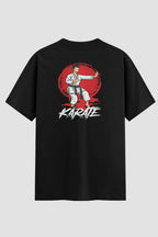 Camiseta Oversized Karate Arte Marcial Karate Oversizeds Karate OnFight P Preto Masculino