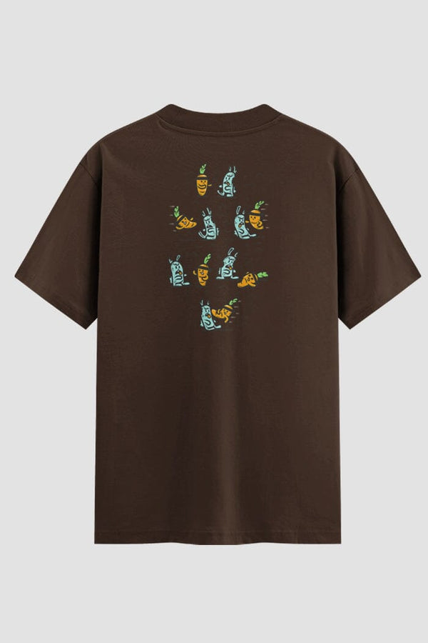 Camiseta Oversized Suedine Karate Carrots vs Rabbits