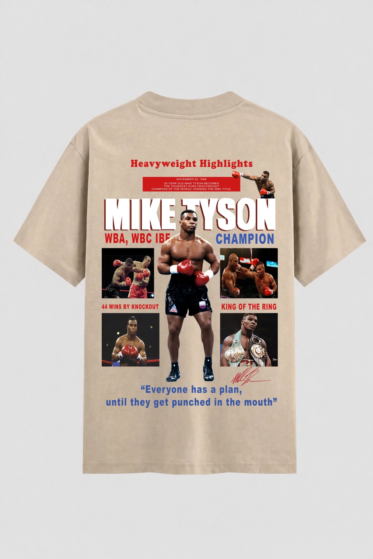 Camiseta Oversized Suedine Boxe king of the ring