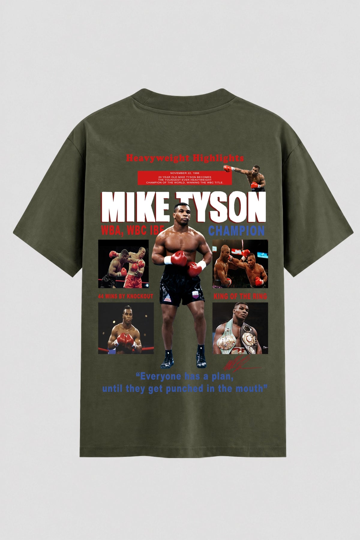 Camiseta Oversized Suedine Boxe king of the ring