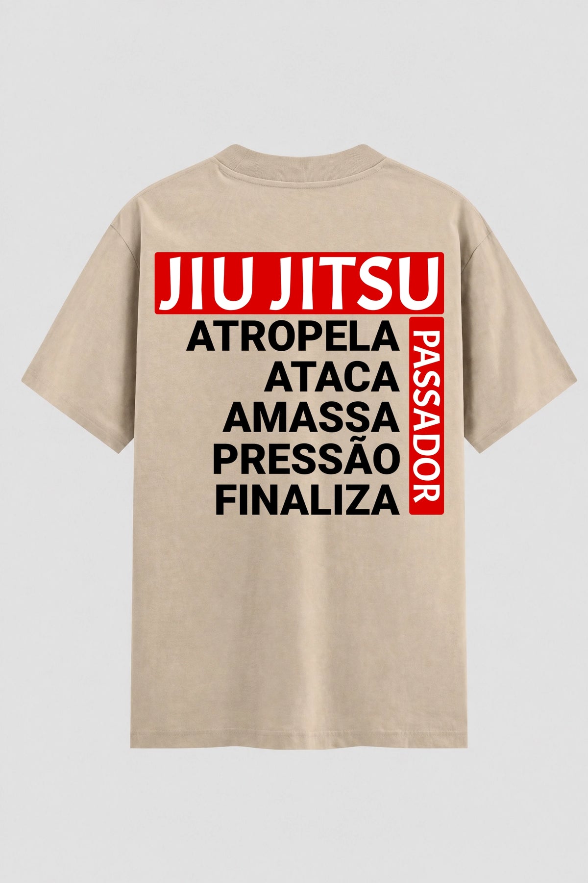 Camiseta Oversized Suedine Masculina Jiu-Jitsu Passador