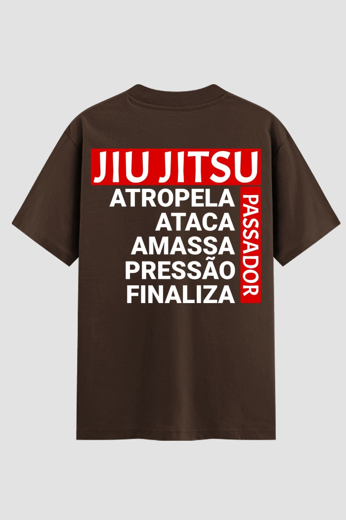 Camiseta Oversized Suedine Masculina Jiu-Jitsu Passador