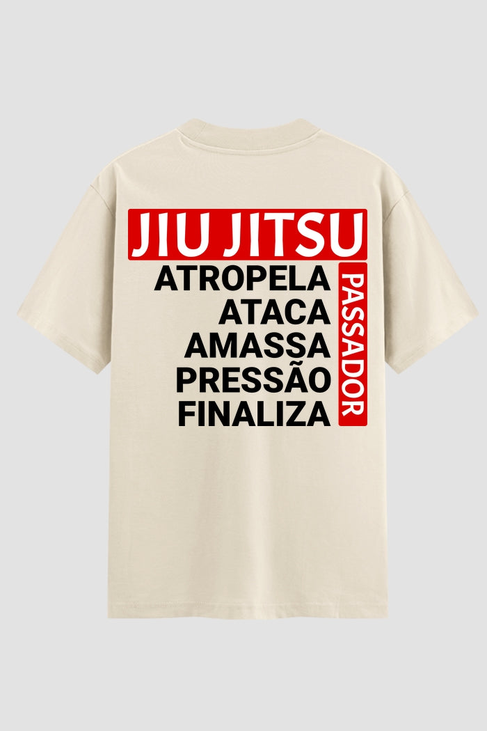 Camiseta Oversized Suedine Masculina Jiu-Jitsu Passador