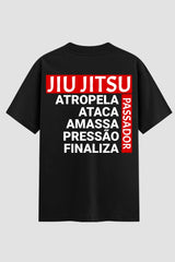 Camiseta Oversized Suedine Masculina Jiu-Jitsu Passador