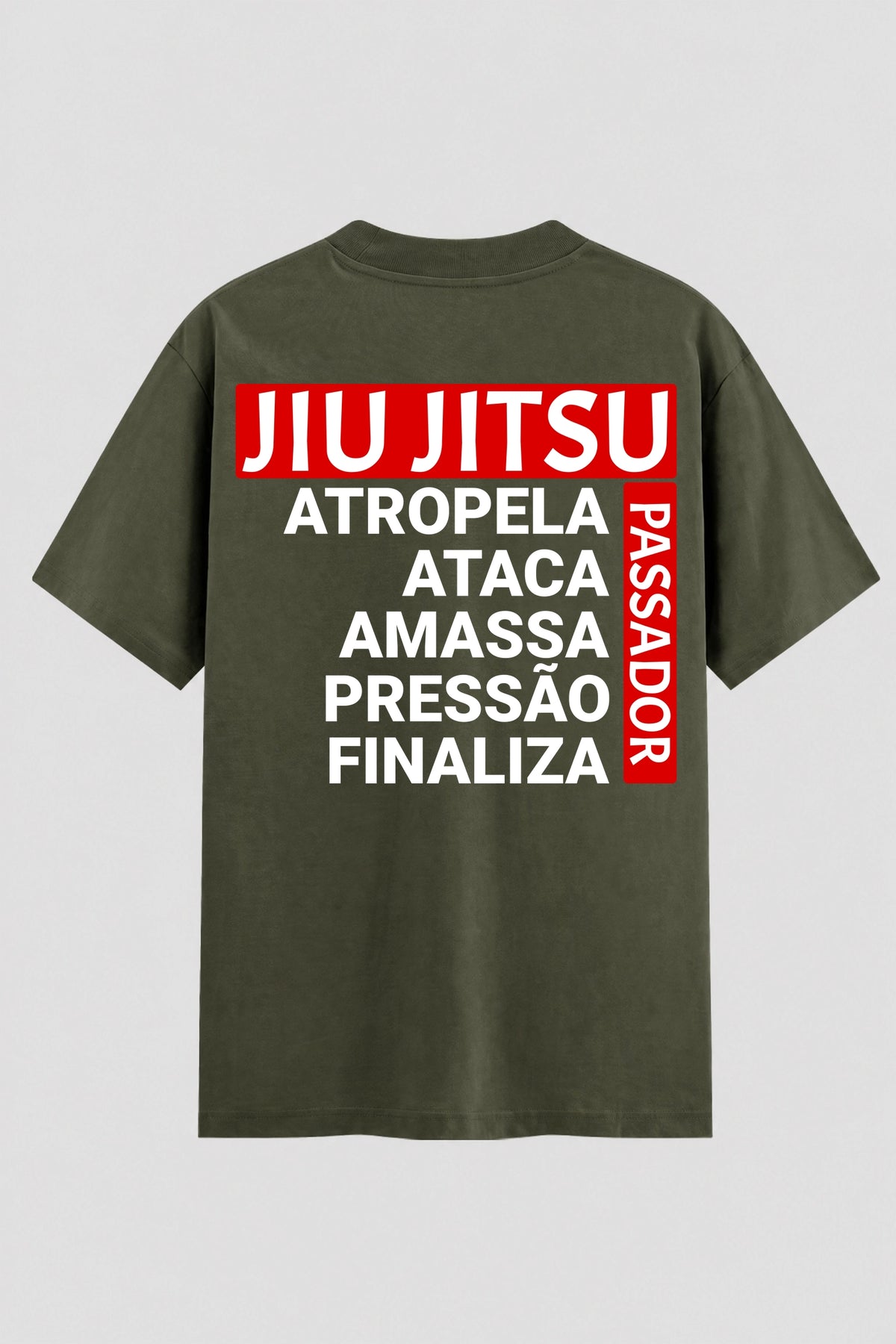 Camiseta Oversized Suedine Masculina Jiu-Jitsu Passador