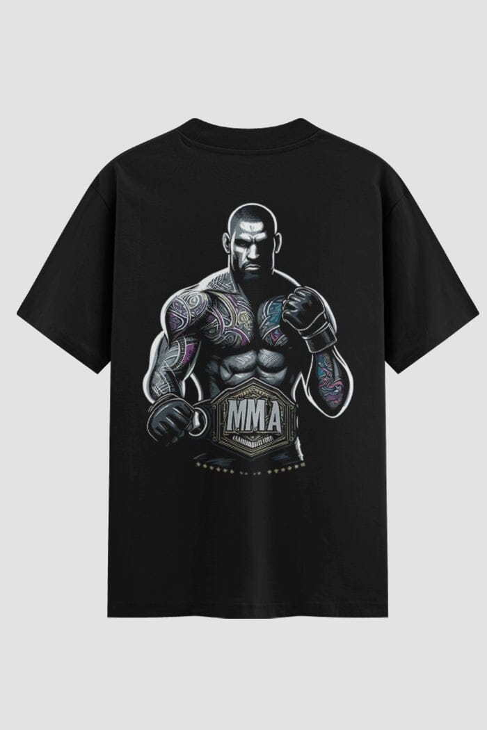 Camiseta Oversized MMA Champion Belt – Onfight