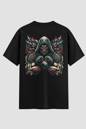 Camiseta Oversized MMA Death Warrior – Onfight - lojaonfight