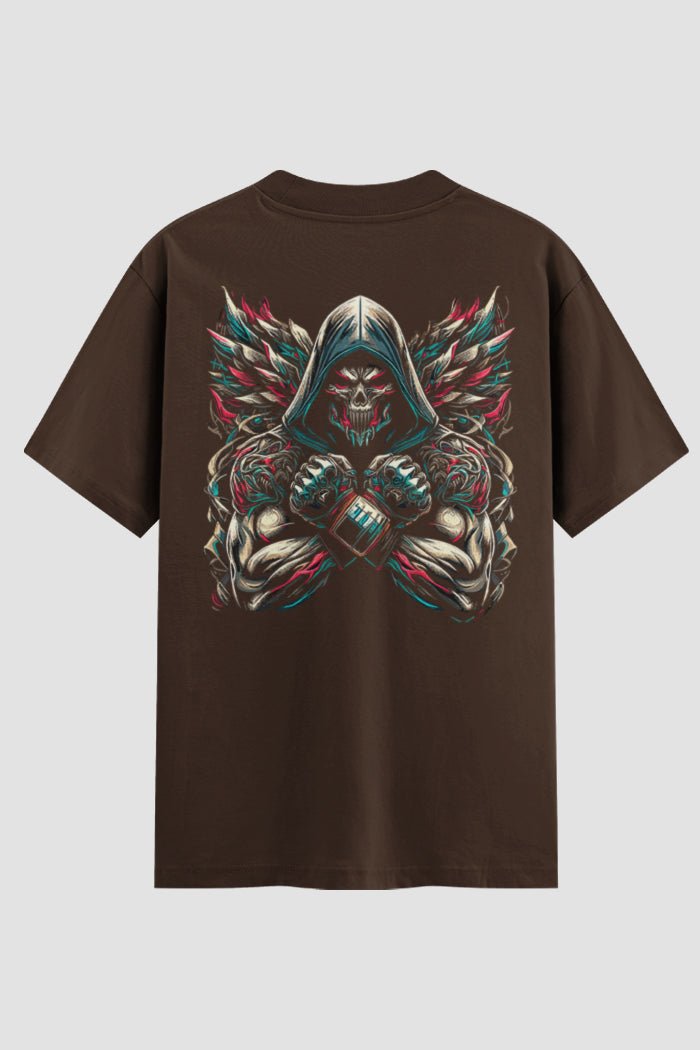 Camiseta Oversized MMA Death Warrior – Onfight - lojaonfight