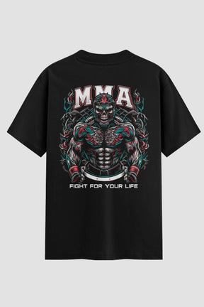 Camiseta Oversized MMA Fight For Your Life – Onfight - lojaonfight