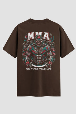Camiseta Oversized MMA Fight For Your Life – Onfight - lojaonfight