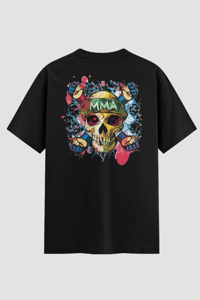 Camiseta Oversized MMA Skull Onfight