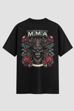 Camiseta Oversized MMA Skull Warrior – Onfight - lojaonfight