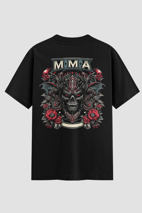Camiseta Oversized MMA Skull Warrior – Onfight - lojaonfight