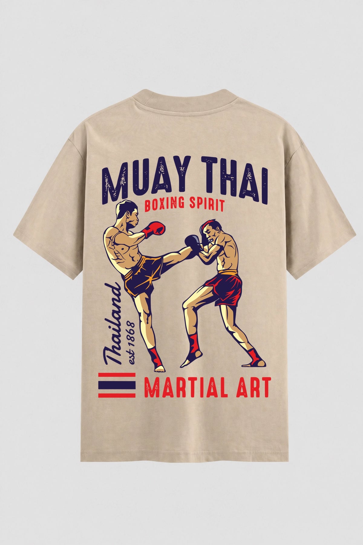 Camiseta Oversized Suedine Muay Thai Boxing Spirit