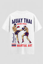 Camiseta Oversized Suedine Muay Thai Boxing Spirit