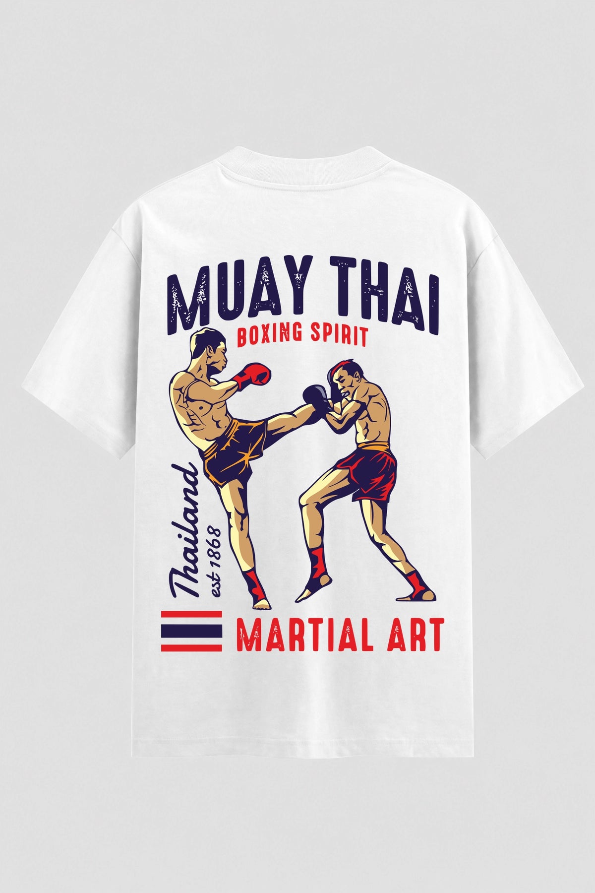 Camiseta Oversized Suedine Muay Thai Boxing Spirit