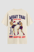 Camiseta Oversized Suedine Muay Thai Boxing Spirit