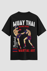 Camiseta Oversized Suedine Muay Thai Boxing Spirit