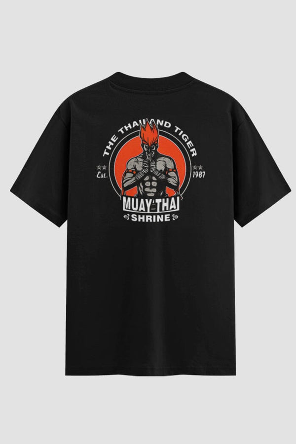 Camiseta Oversized Suedine Muay Thai Fierce Duel
