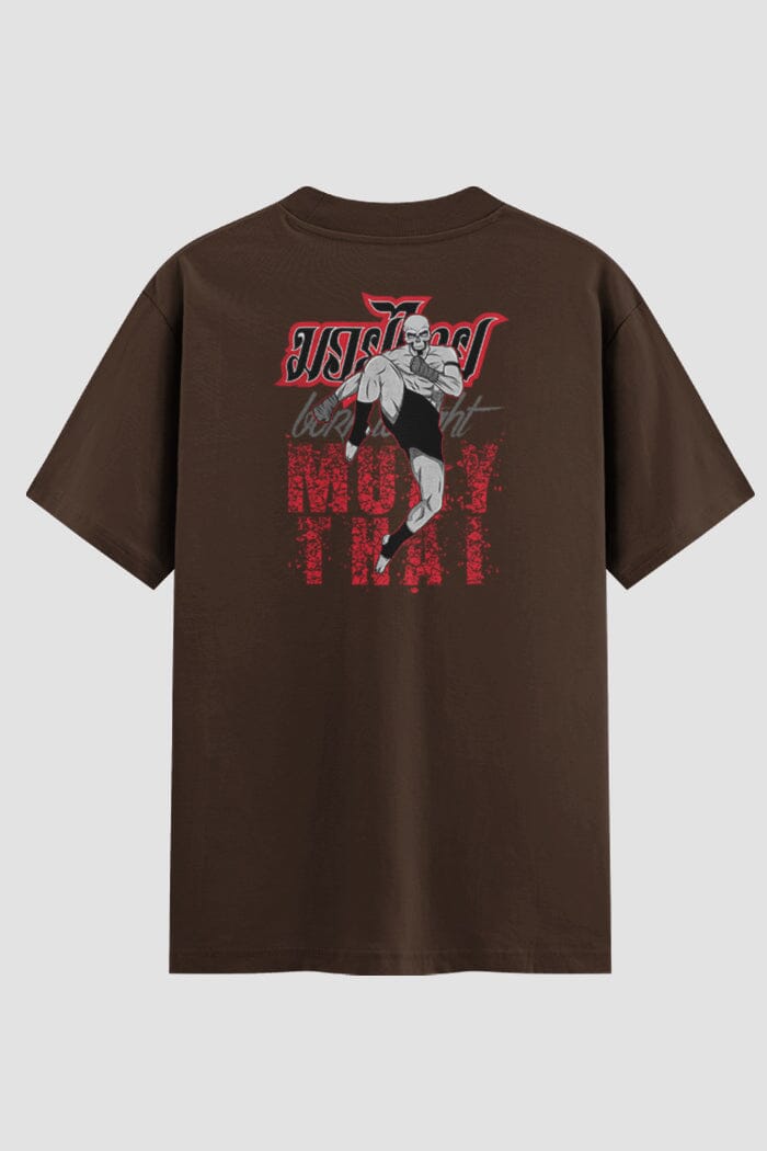 Camiseta Oversized Suedine Muay Thai Fighting Spirit