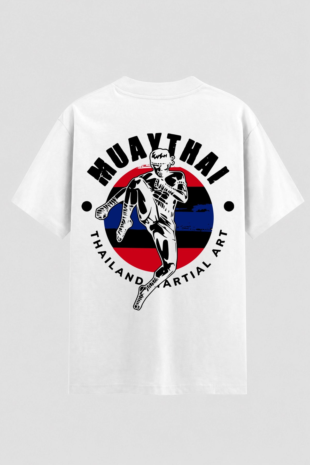 Camiseta Oversized Suedine Muay Thai Flag Kick
