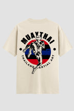 Camiseta Oversized Suedine Muay Thai Flag Kick