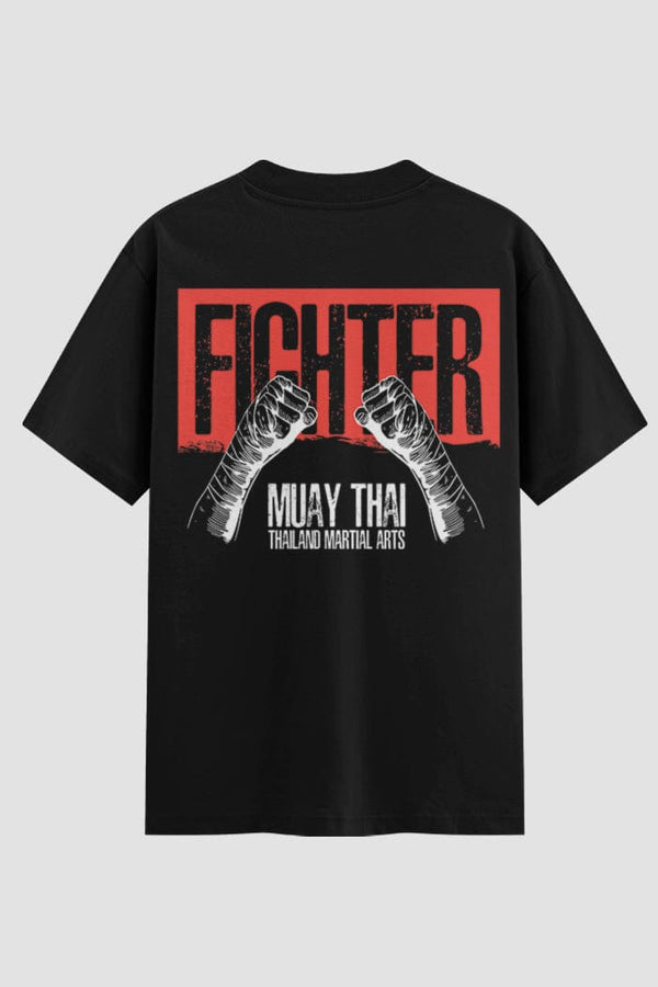 Camiseta Oversized Suedine Muay Thai Hands Wrapped