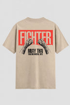 Camiseta Oversized Suedine Muay Thai Hands Wrapped