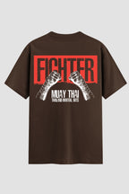 Camiseta Oversized Suedine Muay Thai Hands Wrapped