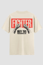 Camiseta Oversized Suedine Muay Thai Hands Wrapped
