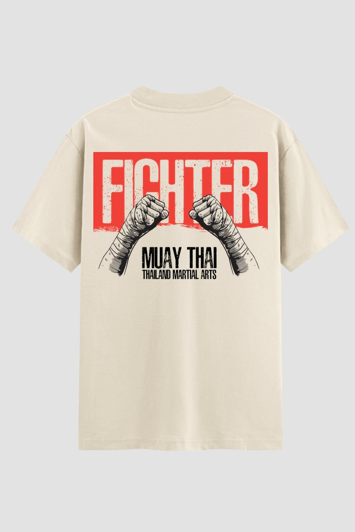 Camiseta Oversized Suedine Muay Thai Hands Wrapped