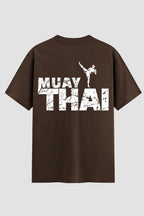 Camiseta Oversized Suedine Muay Thai High Kick Grunge