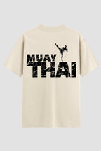 Camiseta Oversized Suedine Muay Thai High Kick Grunge