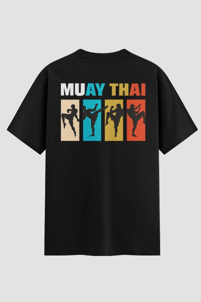 Camiseta Oversized Muay Thai – Onfight Oversized Muay thai OnFight P Preto Masculino