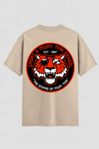 Camiseta Oversized Suedine Muay Thai Thunder Tiger