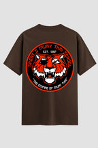 Camiseta Oversized Suedine Muay Thai Thunder Tiger