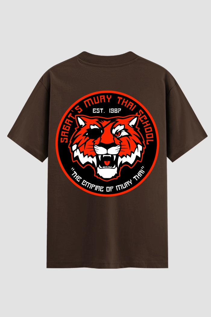 Camiseta Oversized Suedine Muay Thai Thunder Tiger