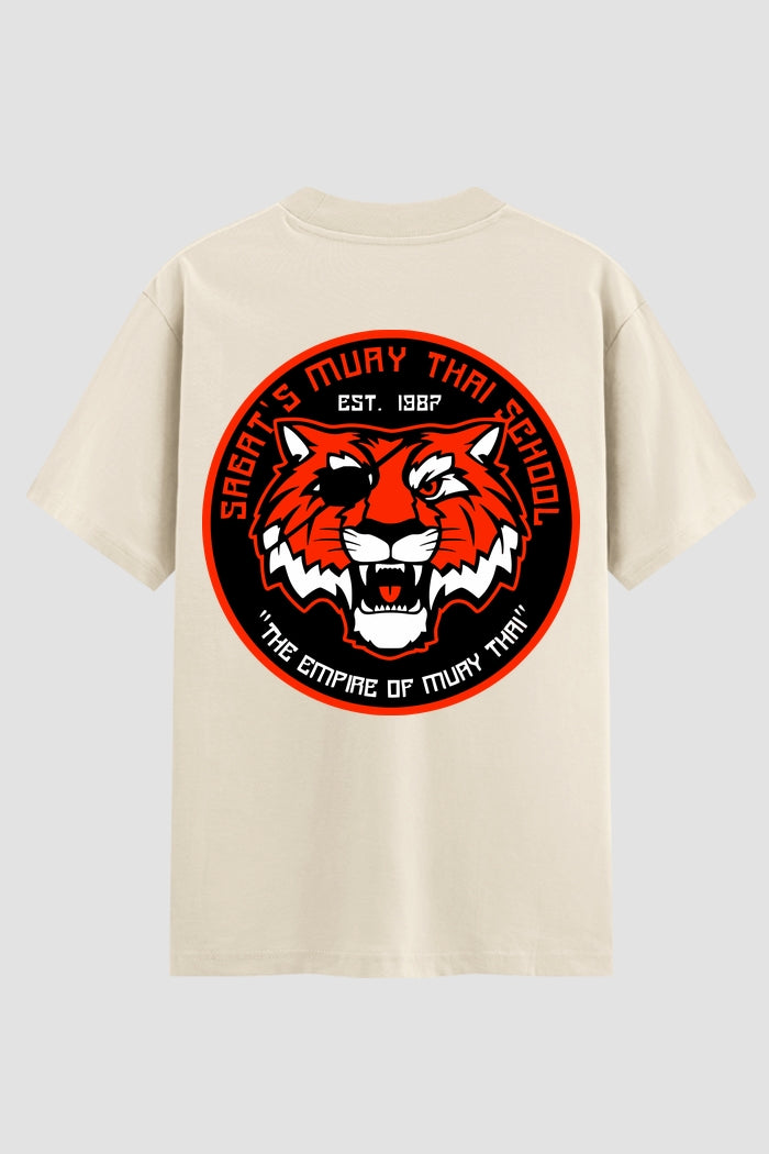 Camiseta Oversized Suedine Muay Thai Thunder Tiger
