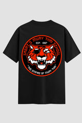 Camiseta Oversized Suedine Muay Thai Thunder Tiger