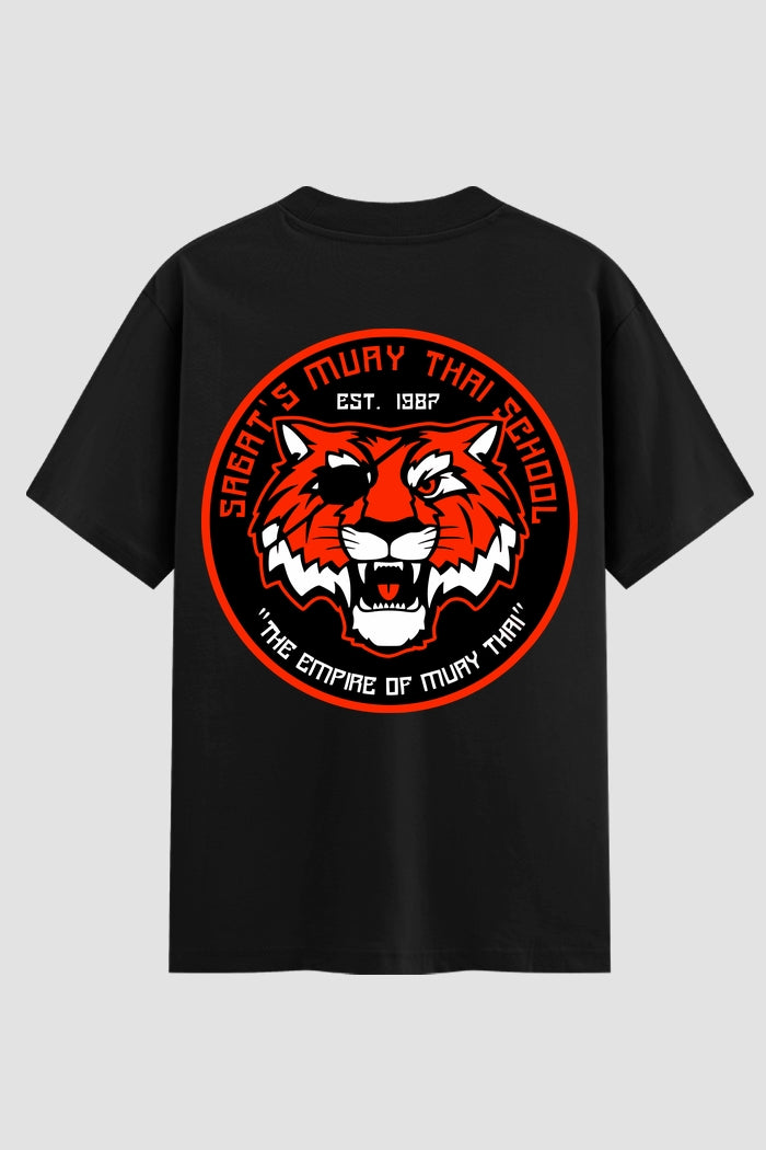 Camiseta Oversized Suedine Muay Thai Thunder Tiger
