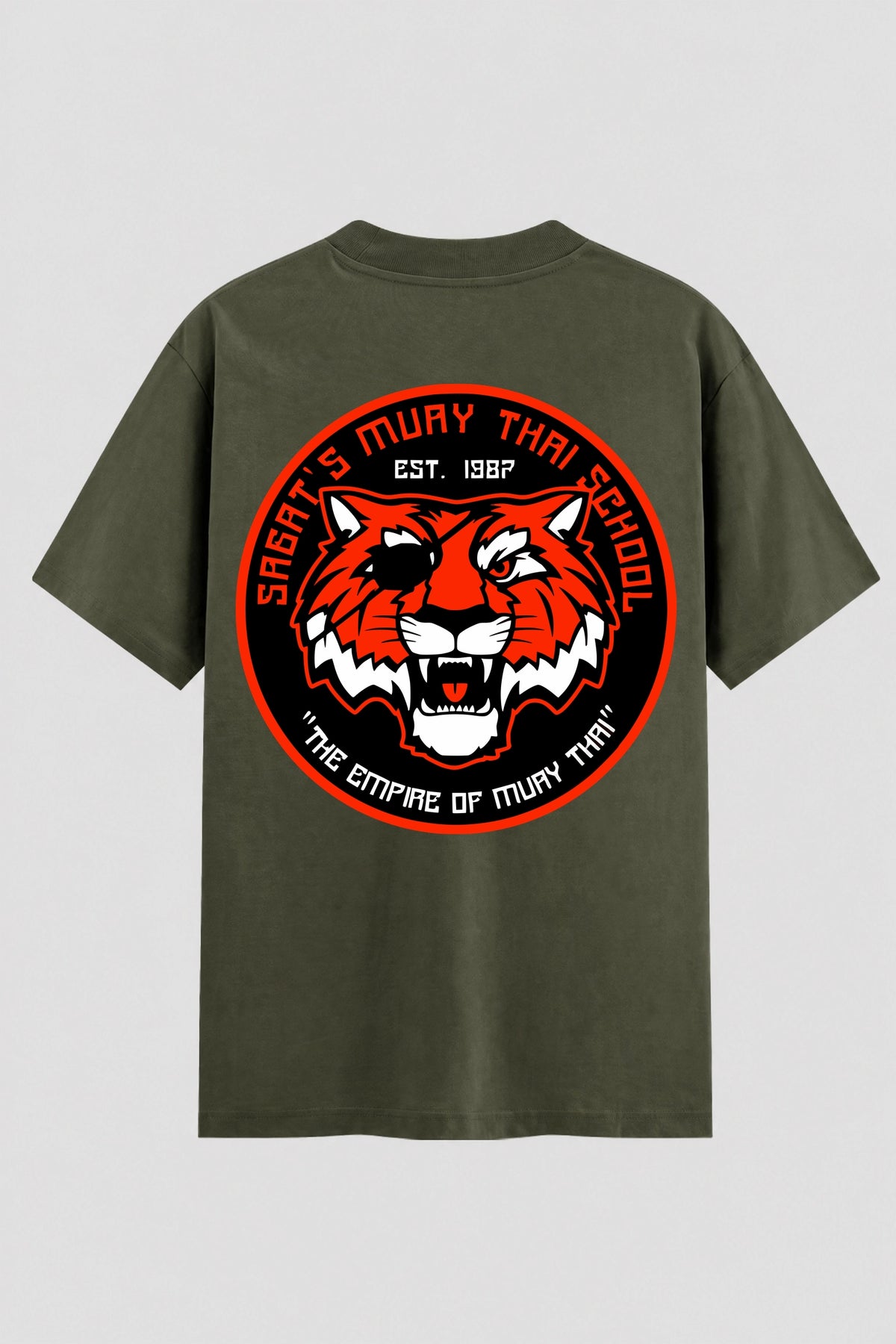 Camiseta Oversized Suedine Muay Thai Thunder Tiger