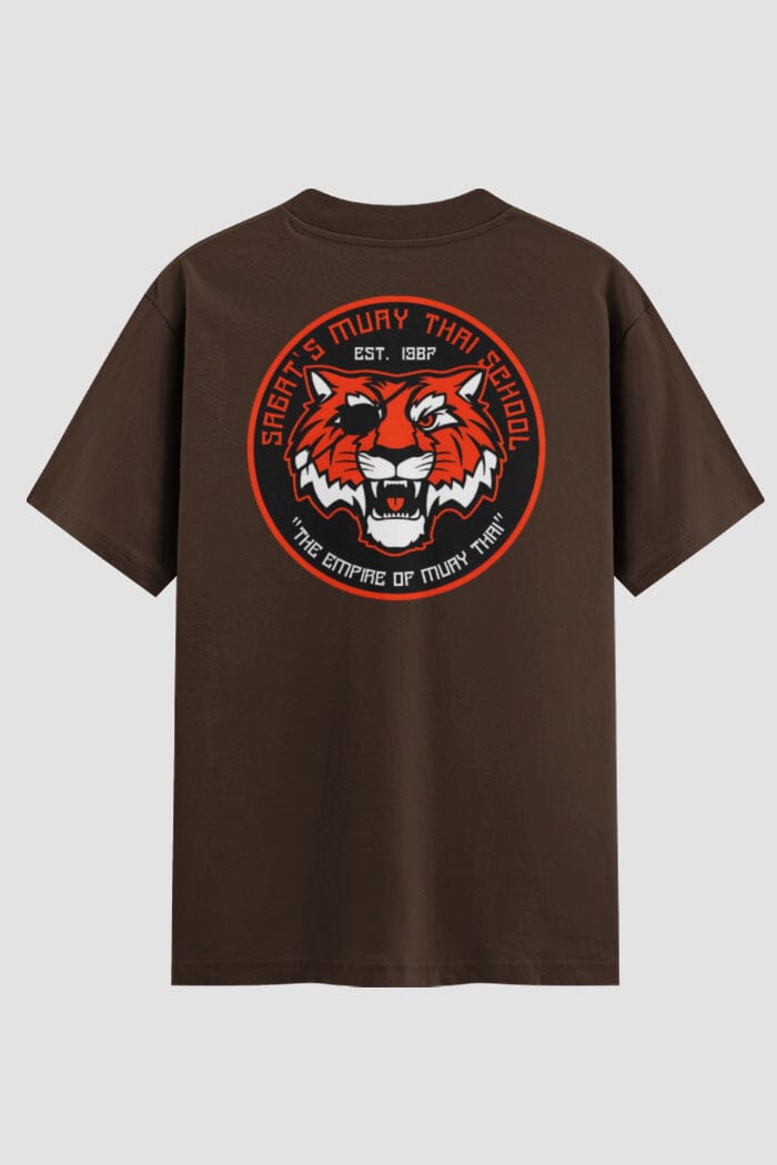 Camiseta Oversized Suedine Muay Thai Tiger Clan