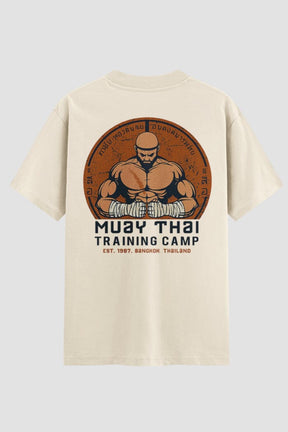 Camiseta Oversized Muay Thai Training Camp – Onfight Oversized Muay thai OnFight P Off White Masculino