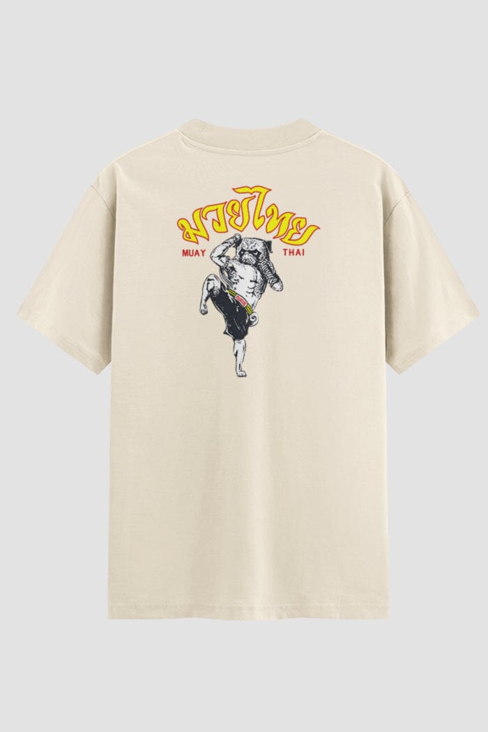 Camiseta Oversized Muay Thai Urban Ronin Oversized Muay thai OnFight P Off White Masculino