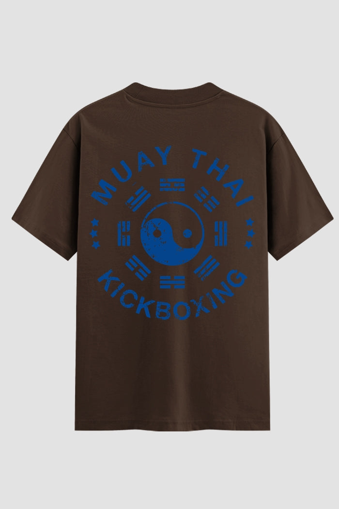 Camiseta Oversized Suedine Muay Thai Yin Yang