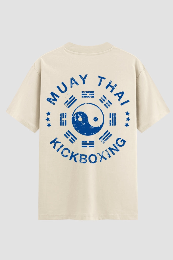 Camiseta Oversized Suedine Muay Thai Yin Yang