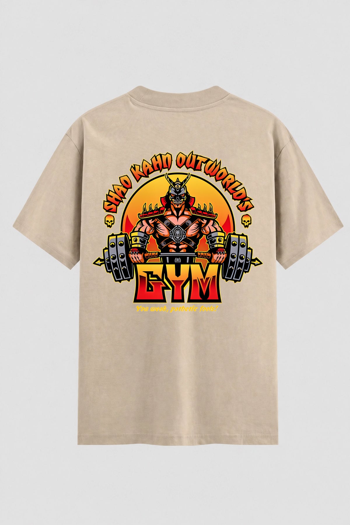Camiseta Oversized Suedine Shao Kahn's Gym