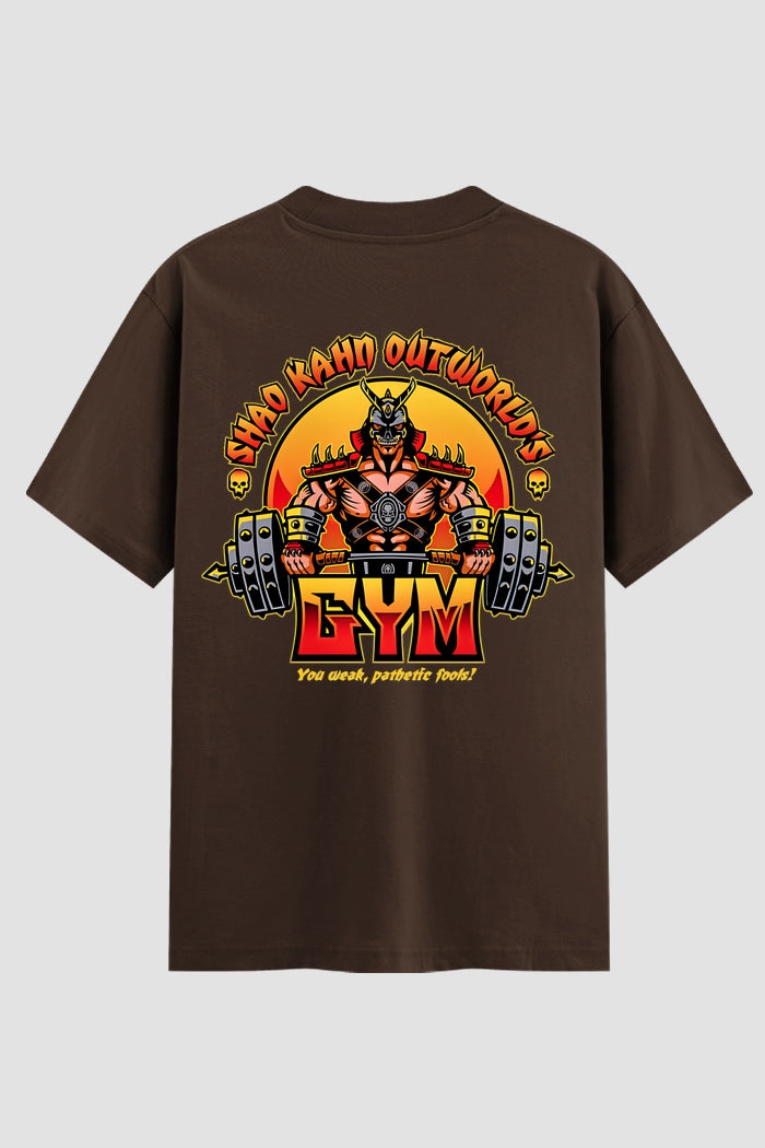 Camiseta Oversized Suedine Shao Kahn's Gym