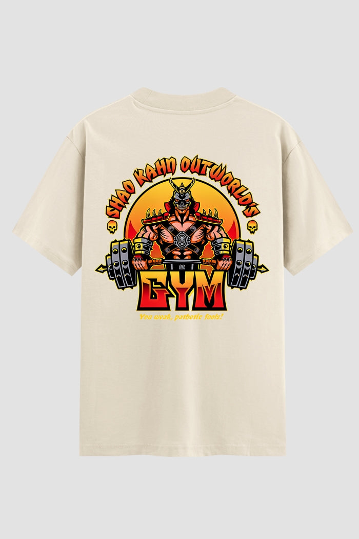 Camiseta Oversized Suedine Shao Kahn's Gym